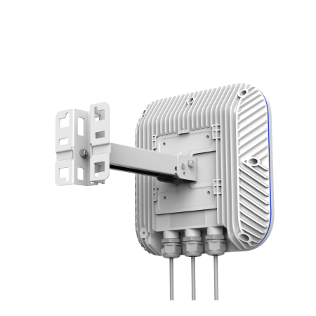 Reyee RG-RAP6260(H) outdoor access point rear view showing mounting bracket and Ethernet ports