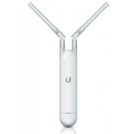 Ubiquiti UAP-AC-M UniFi Mesh Outdoor WiFi Access Point with two external antenna connectors.