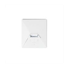 The Starlink Mini is a white, square-shaped device with a slightly raised center and small rectangular opening, shown against a plain background—perfect for portable satellite internet connectivity.