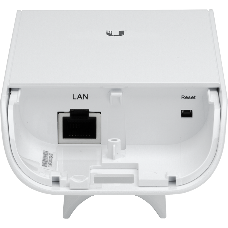 Ubiquiti airMAX NanoStation Loco M2 dual Ethernet ports secondary and main with reset button